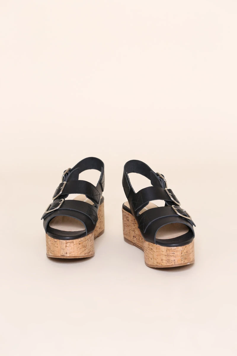 Intentionally Blank UPTOWN FLATFORM SANDAL Black SHOES 3 Intentionally Blank UPTOWN FLATFORM SANDAL Black SHOES