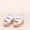 Intentionally Blank SHOES UPTOWN FLATFORM SANDAL White 2 Intentionally Blank SHOES UPTOWN FLATFORM SANDAL White