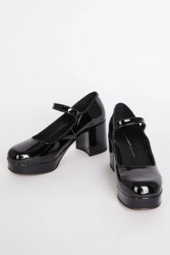 Intentionally Blank MIKA PLATFORM MARY JANE Black Patent