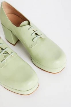 Intentionally Blank ALBANY PLATFORM OXFORD Green Tea SHOES