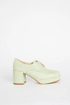 Intentionally Blank ALBANY PLATFORM OXFORD Green Tea SHOES