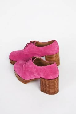 Intentionally Blank ALBANY PLATFORM OXFORD Magenta Suede SHOES 11 Intentionally Blank ALBANY PLATFORM OXFORD Magenta Suede SHOES
