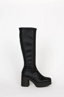 Intentionally Blank MARZ PLATFORM BOOT Black Vegan BOOTS