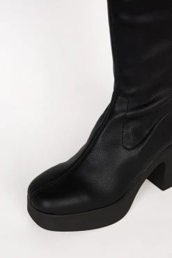 Intentionally Blank MARZ PLATFORM BOOT Black Vegan BOOTS