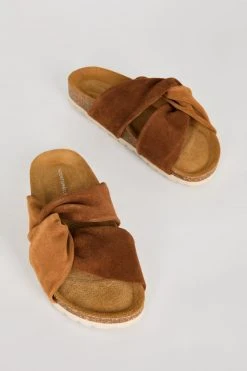 Intentionally Blank NEW SHOES JORDANA SANDAL Chestnut Combo