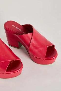 Intentionally Blank NEW SHOES DAME HEELED PLATFORM Cherry