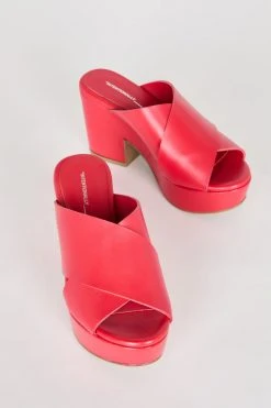 Intentionally Blank NEW SHOES DAME HEELED PLATFORM Cherry