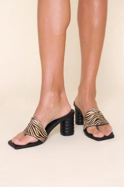 Intentionally Blank KRISTINA HEEL Beige Zebra