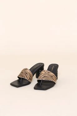 Intentionally Blank KRISTINA HEEL Beige Zebra