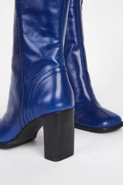 Intentionally Blank PARADE HEELED BOOT Blue SHOES 12 Intentionally Blank PARADE HEELED BOOT Blue SHOES