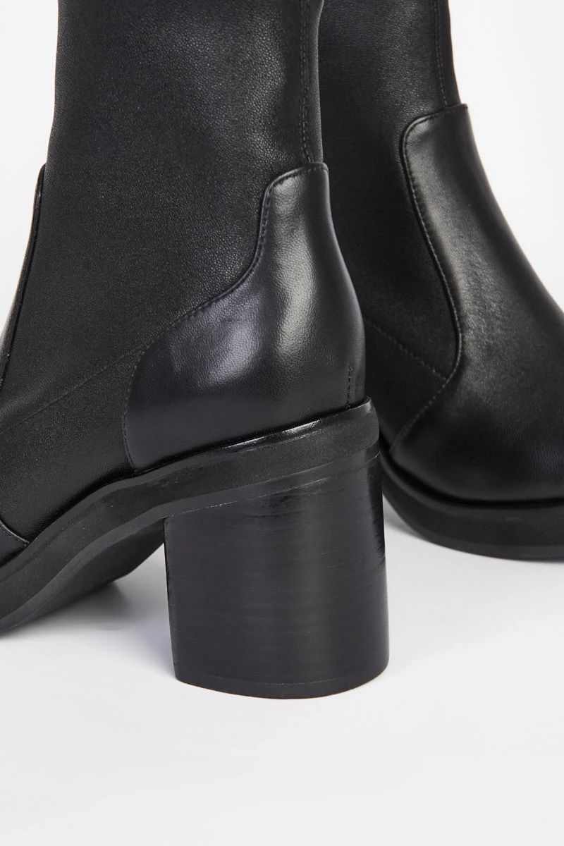 Intentionally Blank SHOES PICO HEEL BOOT Black 7 Intentionally Blank SHOES PICO HEEL BOOT Black
