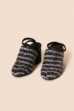 Intentionally Blank SHOES PATRON II HEEL Black Tweed