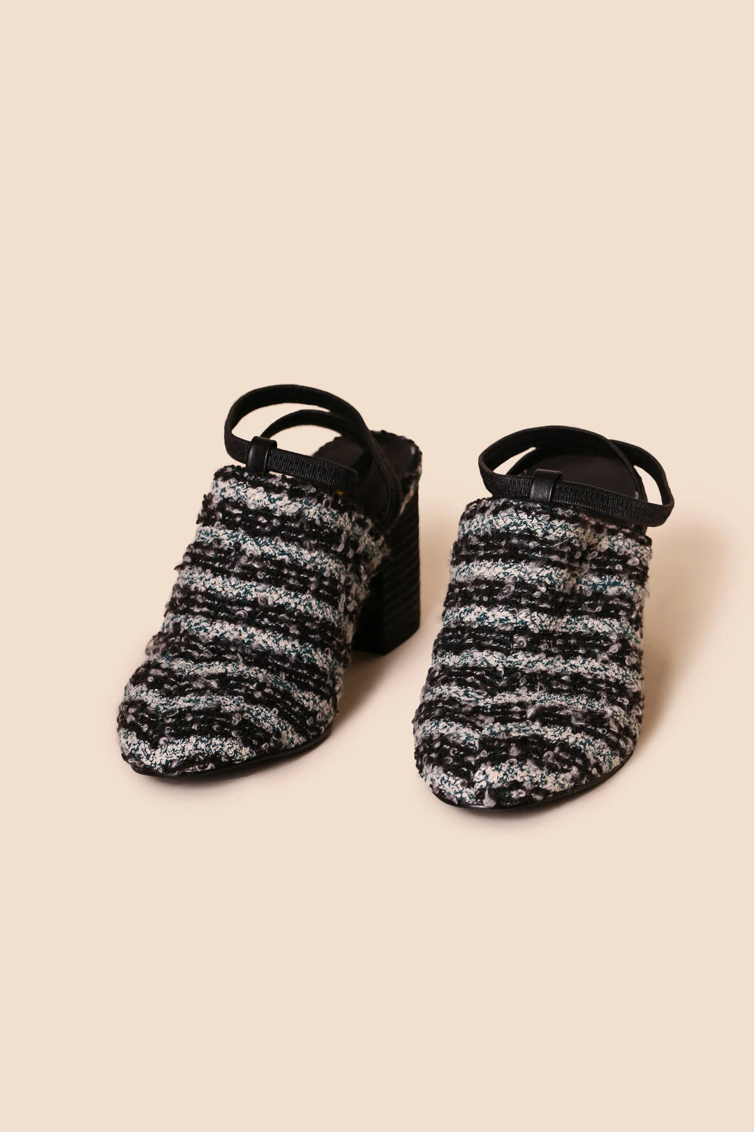 Intentionally Blank SHOES PATRON II HEEL Black Tweed 3 Intentionally Blank SHOES PATRON II HEEL Black Tweed