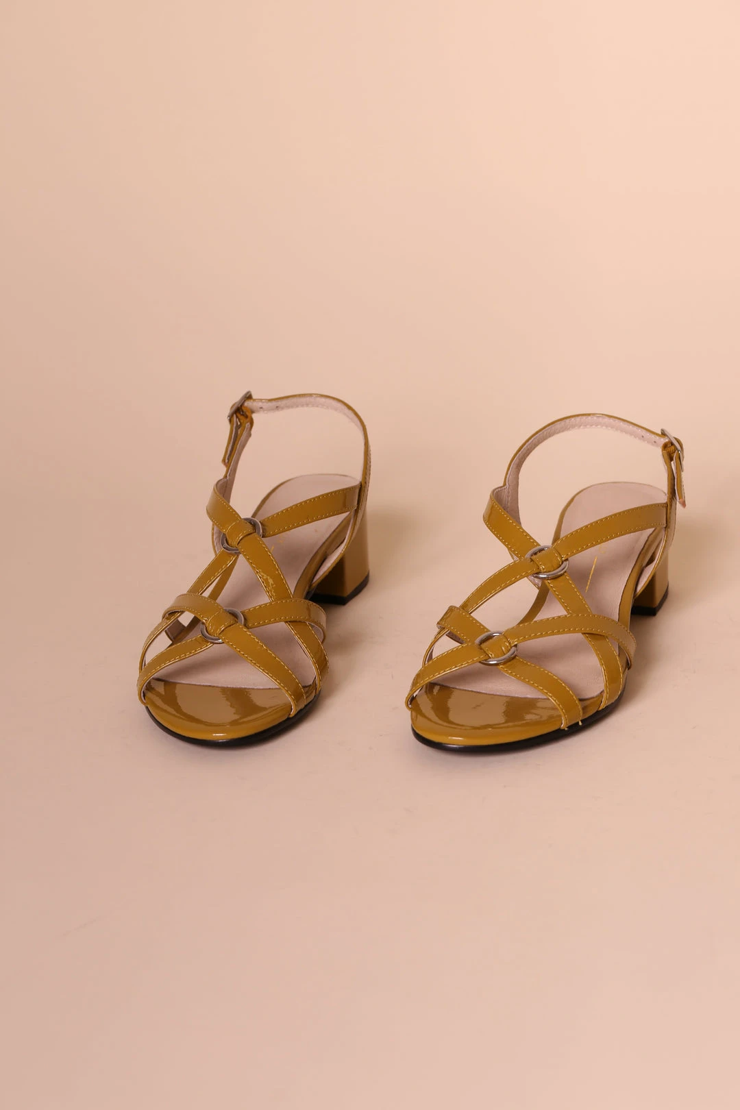 Intentionally Blank KIMORA HEELED SANDAL Mustard Patent SHOES 5 Intentionally Blank KIMORA HEELED SANDAL Mustard Patent SHOES