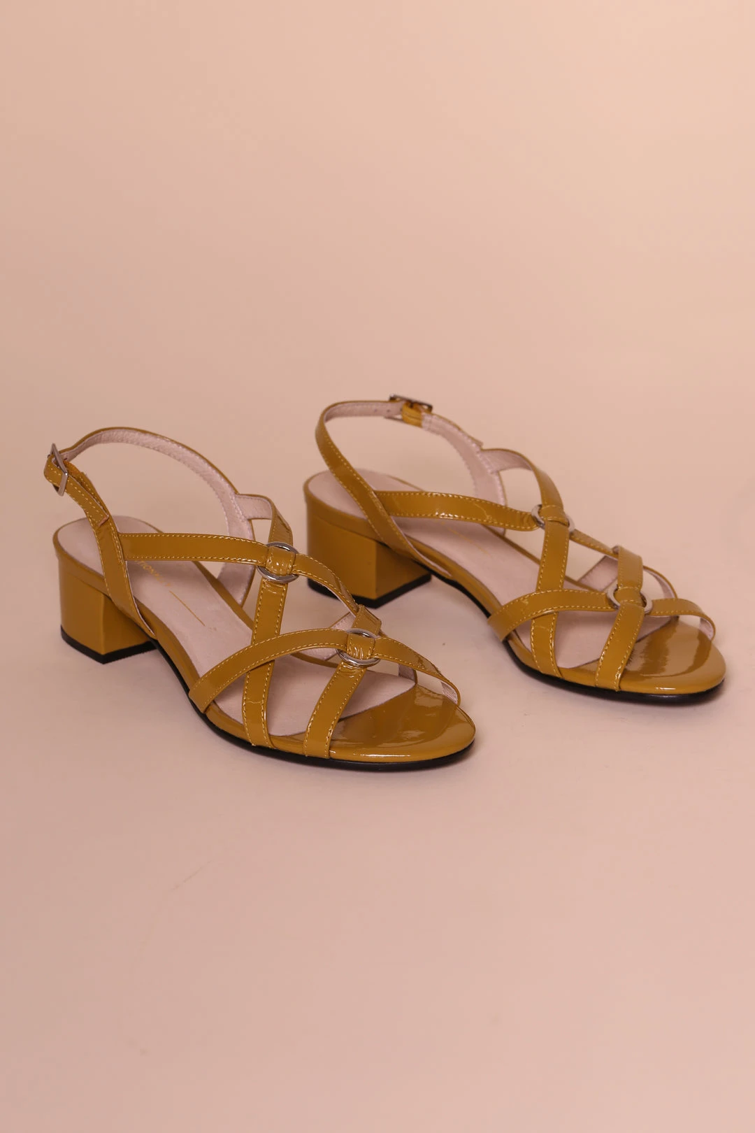 Intentionally Blank KIMORA HEELED SANDAL Mustard Patent SHOES 3 Intentionally Blank KIMORA HEELED SANDAL Mustard Patent SHOES