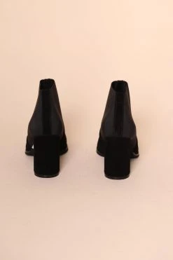 Intentionally Blank MIA HEELED BOOT Black Suede