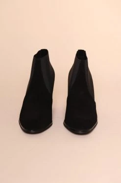 Intentionally Blank MIA HEELED BOOT Black Suede