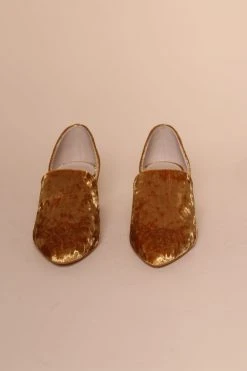 Intentionally Blank PERF-HI HEEL Gold Velvet