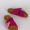 Intentionally Blank JORDANA SANDAL Fuchsia Combo