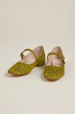 Intentionally Blank SHOES KEMP FLAT Lime Spots