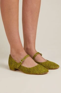 Intentionally Blank SHOES KEMP FLAT Lime Spots