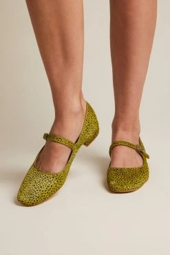 Intentionally Blank SHOES KEMP FLAT Lime Spots