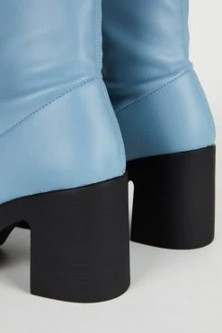 Intentionally Blank MARLOWE PLATFORM BOOT Sky Vegan