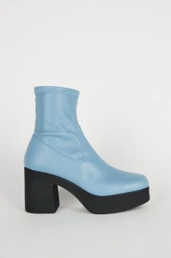 Intentionally Blank MARLOWE PLATFORM BOOT Sky Vegan