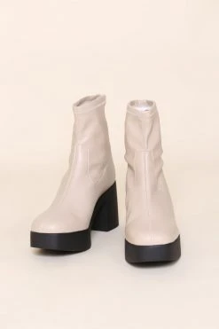 Intentionally Blank MARLOWE PLATFORM BOOT Clouds Vegan SHOES