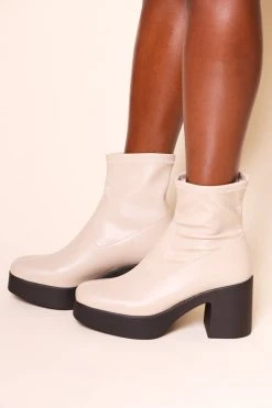 Intentionally Blank MARLOWE PLATFORM BOOT Clouds Vegan SHOES