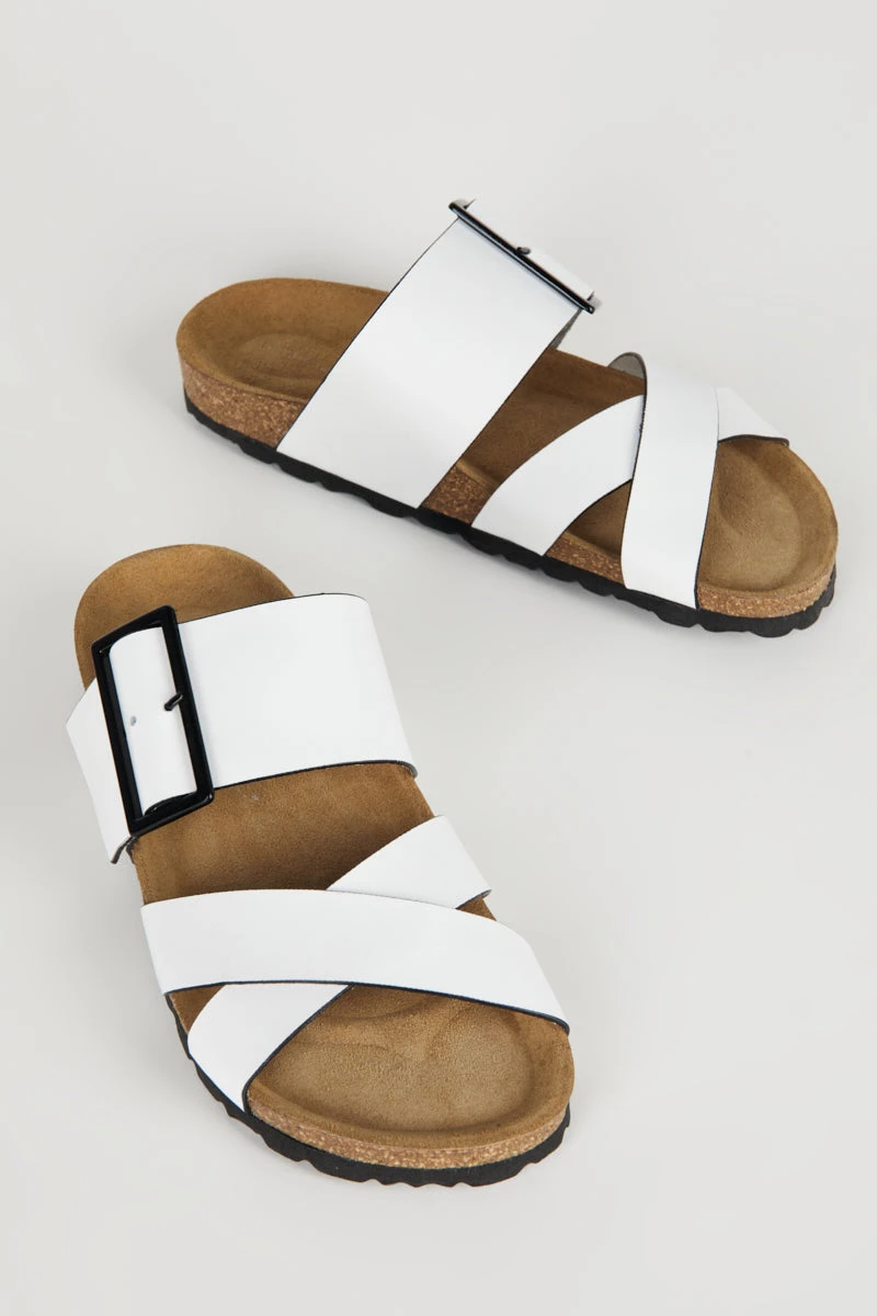 Intentionally Blank SHOES MEREDITH SANDAL White 3 Intentionally Blank SHOES MEREDITH SANDAL White