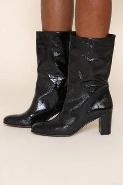 Intentionally Blank PAMMY MID LENGTH BOOT Black Patent SHOES