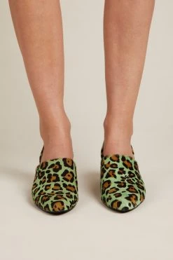 Intentionally Blank SHOES PERF-HI HEEL Green Cheetah