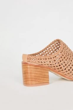 Intentionally Blank CAPS Basket MULE Tan SHOES