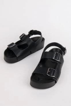 Intentionally Blank EXXY FLATFORM SANDAL Black
