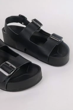 Intentionally Blank EXXY FLATFORM SANDAL Black
