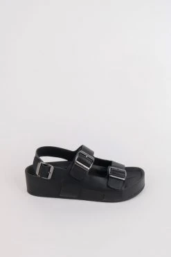 Intentionally Blank EXXY FLATFORM SANDAL Black