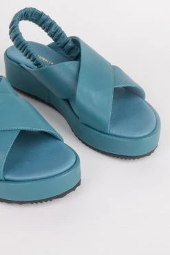 Intentionally Blank STARRY FLATFORM SANDAL Marine