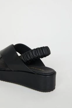 Intentionally Blank STARRY FLATFORM SANDAL Black