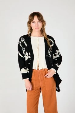 Intentionally Blank SWEDEN CARDIGAN BLEACH OUT