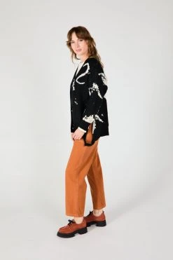 Intentionally Blank SWEDEN CARDIGAN BLEACH OUT