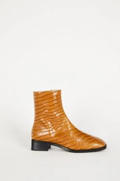 Intentionally Blank TOUR BOOT Tan Croc