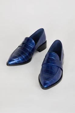 Intentionally Blank SHOES TRIM LOAFER Midnight 10 Intentionally Blank SHOES TRIM LOAFER Midnight