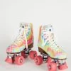 Intentionally Blank TRIPPY ROLLER SKATE Yellow Tie Dye IB ROLLER SKATES