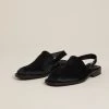 Intentionally Blank TRIP SLIP ON Black Cowhide SHOES