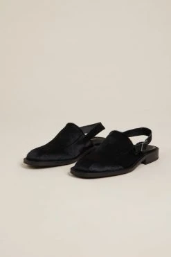 Intentionally Blank TRIP SLIP ON Black Cowhide SHOES