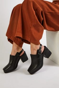 Intentionally Blank HONCHO MULE Black Leather SHOES
