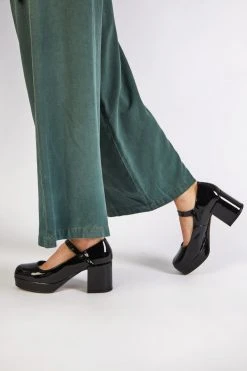 Intentionally Blank MIKA PLATFORM MARY JANE Black Patent