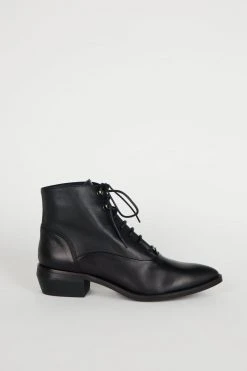 Intentionally Blank WEST HEELED BOOT BLACK SHOES