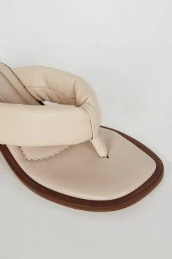 Intentionally Blank NEW ARRIVALS WHITMAN HEELED SANDALS Cream